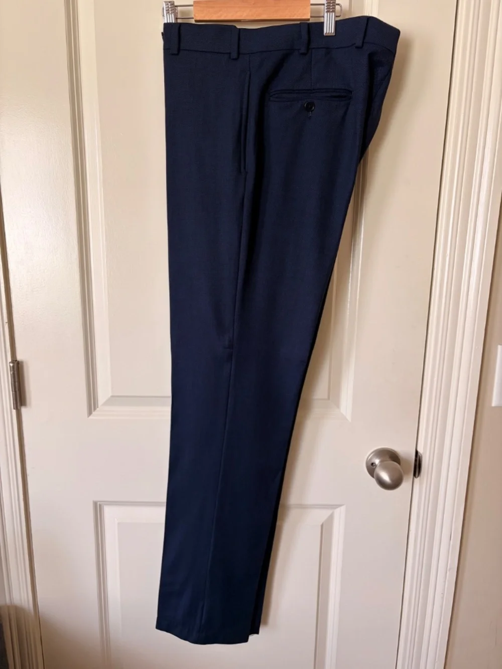 Share Brooks Brothers Explorer Regent Fit 44L Navy Wool Stretch Suit 44 Long